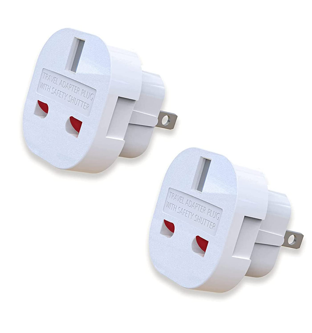 MOBIBAY Pack of 5 UK to US Plug Adaptor Type G to Type A and B from UK to USA, Canada, Australia, Jamaica, Barbados,Mexico,Thailand,China,Japan and more 3 pin to 2 Pin American Travel Adapter Plugs