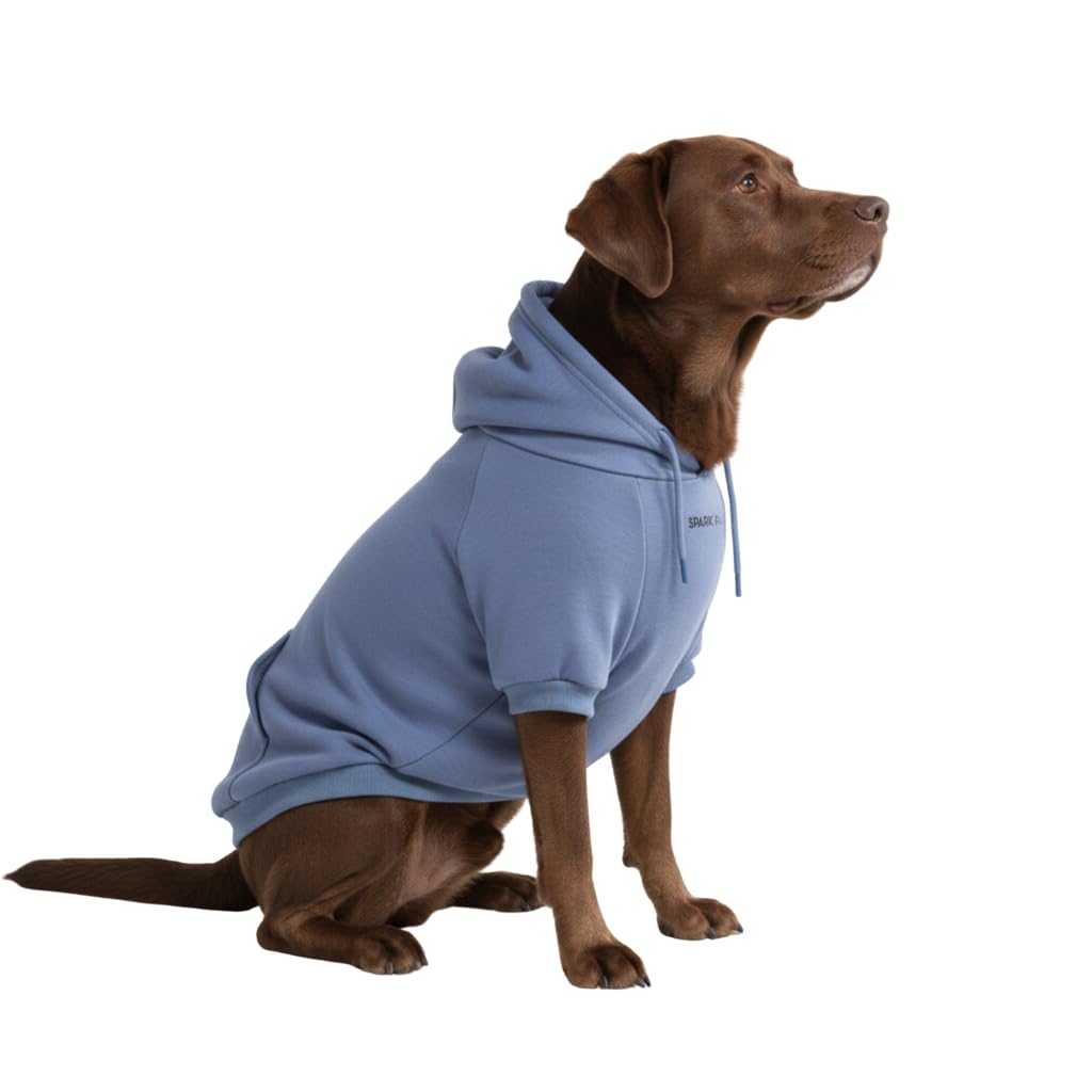 Spark Paws Dog Hoodie - Dog Sweater Sweatshirt Clothes for Large Dogs Puppy