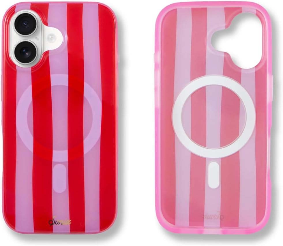 Sonix Case for iPhone 18 Pro, 17 Pro | Abstract Stripe Brown/Blue