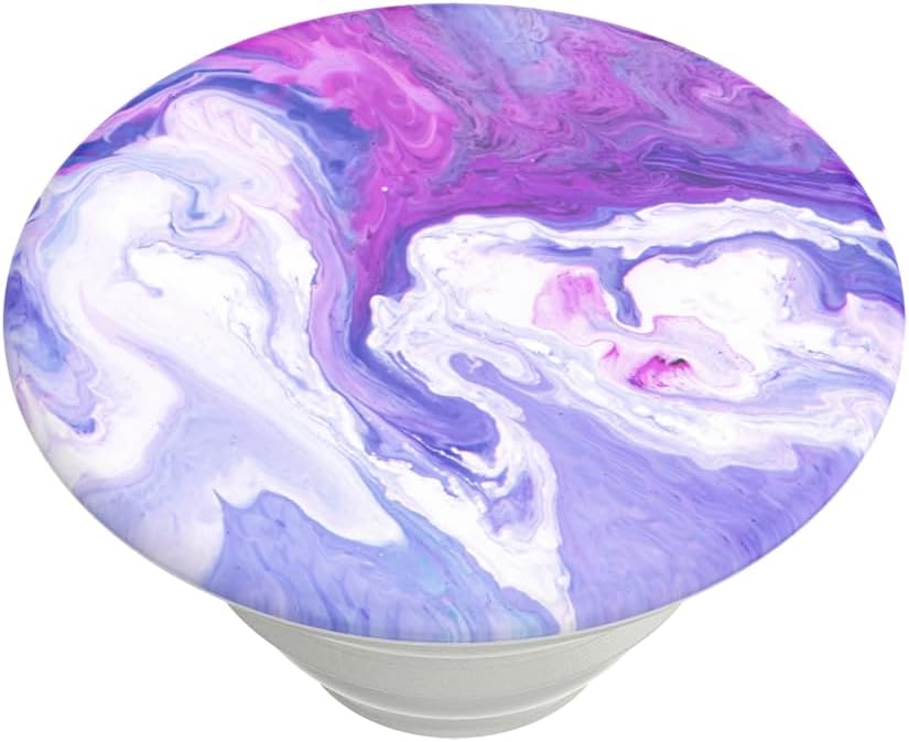 PopSockets Phone Grip for MagSafe, Magnetic Holder- Purple Fields