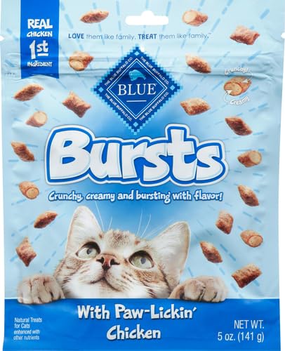Blue Buffalo Bursts Seafood Crunchy & Creamy Cat Treats, 2 oz, 6 ct