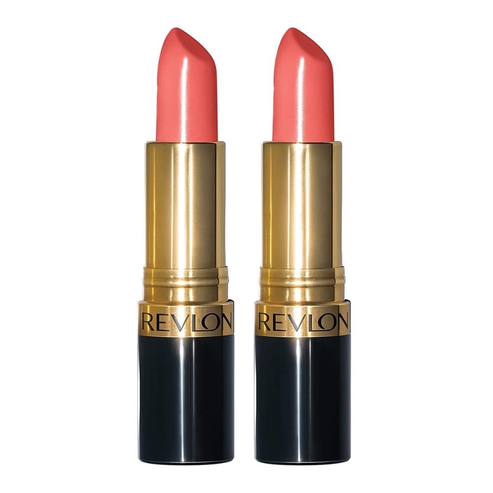 Revlon Super Lustrous Lipstick, Creamy Formula For Soft, Fuller-Looking Lips, Moisturized Feel, 028 Cherry Blossom, 0.15 oz