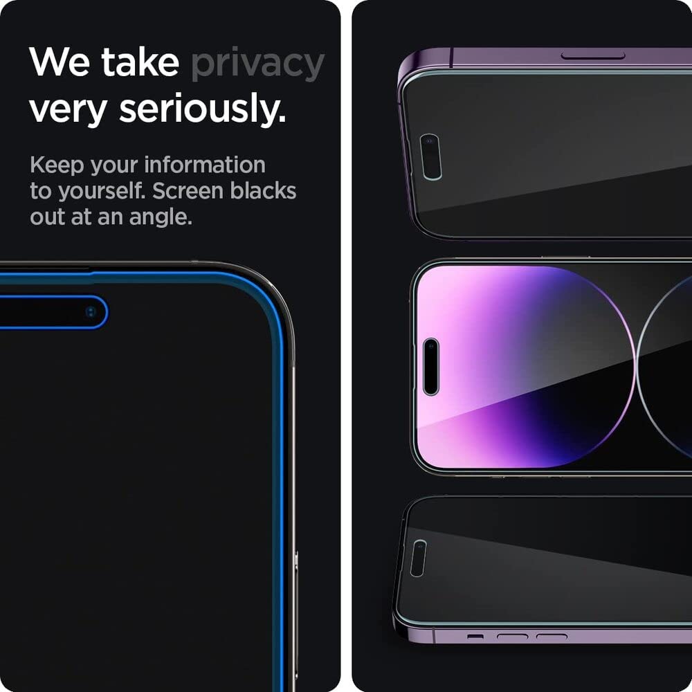 Spigen Privacy Filter Tempered Glass Screen Protector for iPhone 18 Pro Max