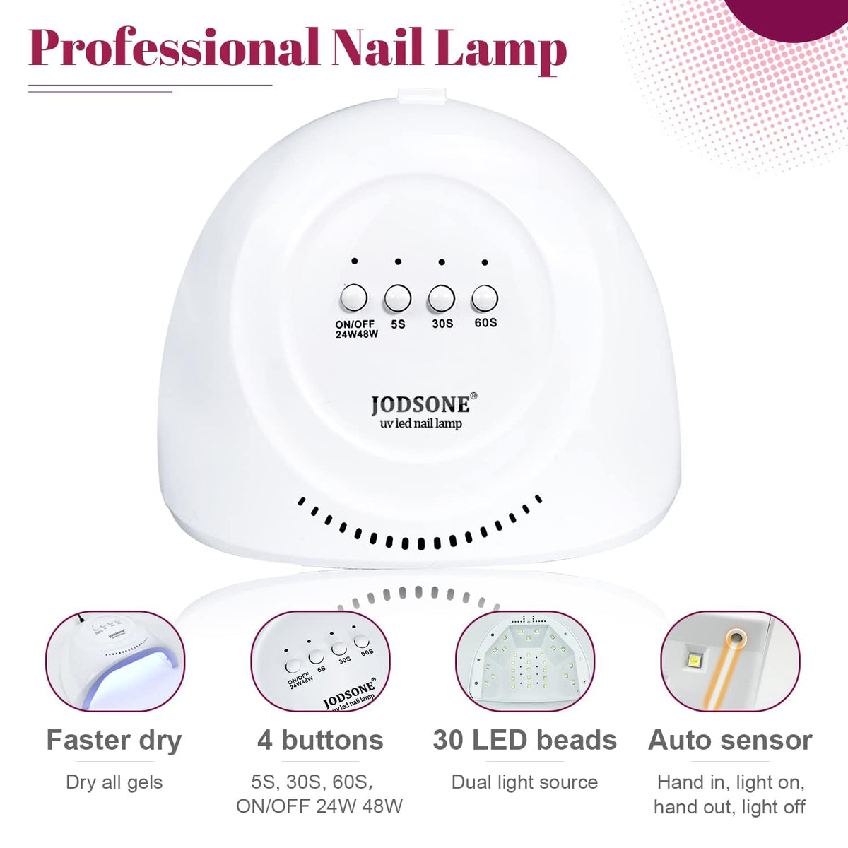 JODSONE 23 PCS Gel Nail Polish Set with Base Glossy and Matte Top Coat Multicolored Gel Nail Long Lasting Suitable for All Seasons