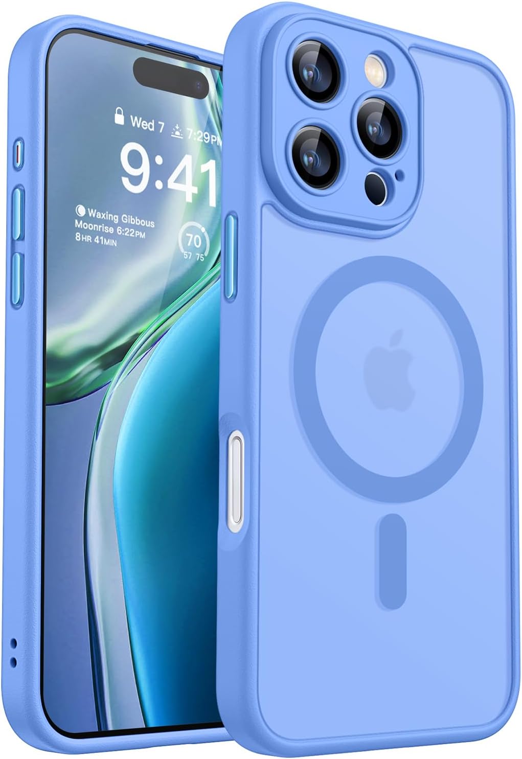 CANSHN Magnetic Shockproof for iPhone 16 Plus Case, Deep Green