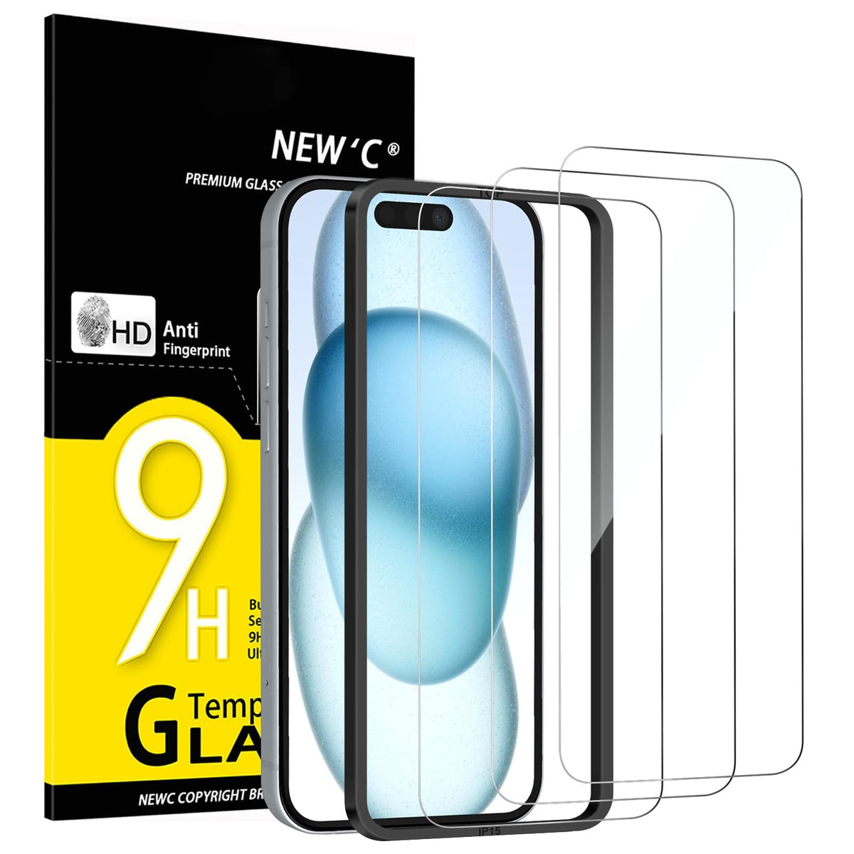 NEW'C for iPhone 17 Pro Max, iPhone 16 Pro Max Screen Protector HD Clear