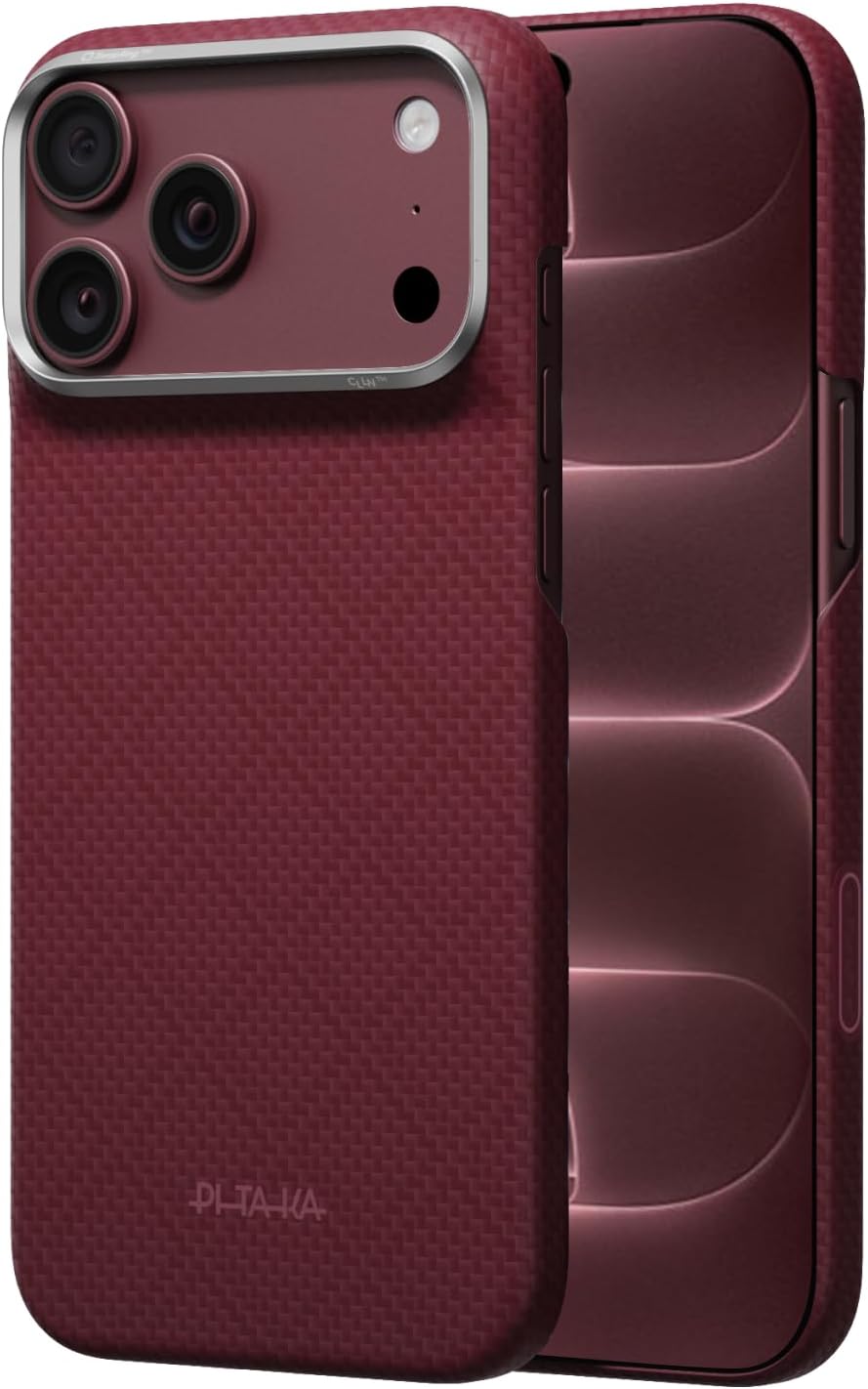 pitaka for iPhone 18 Pro Case 6.3" with Caseless Feeling, Abyss Blue