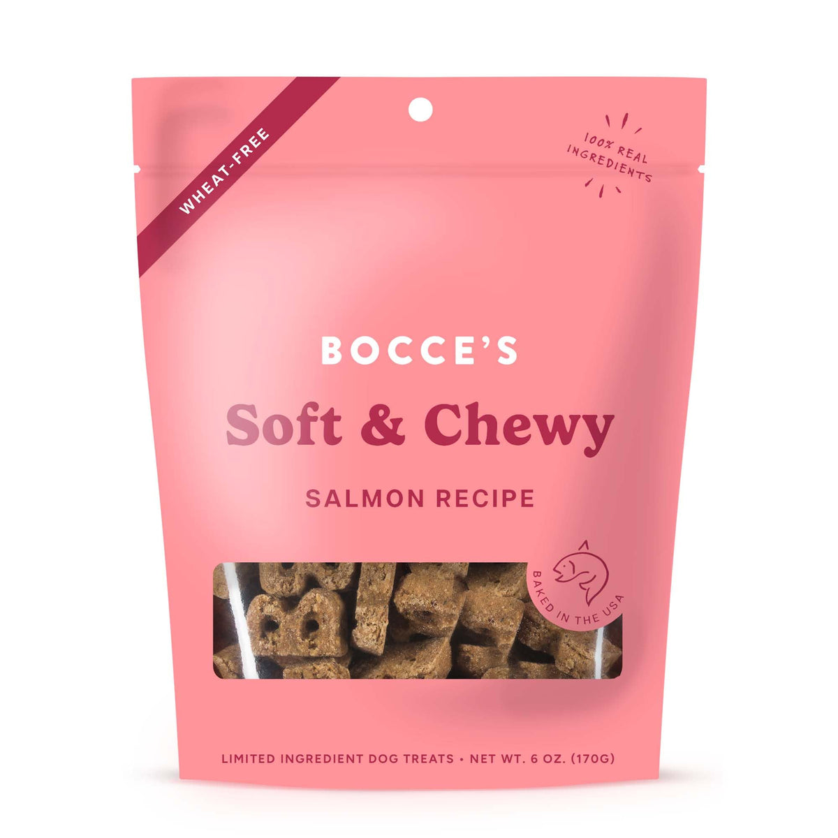 Bocce's Bakery Say Moo Soft & Chewy Dog Treats, Beef & Cheddar Flavor, 6 oz