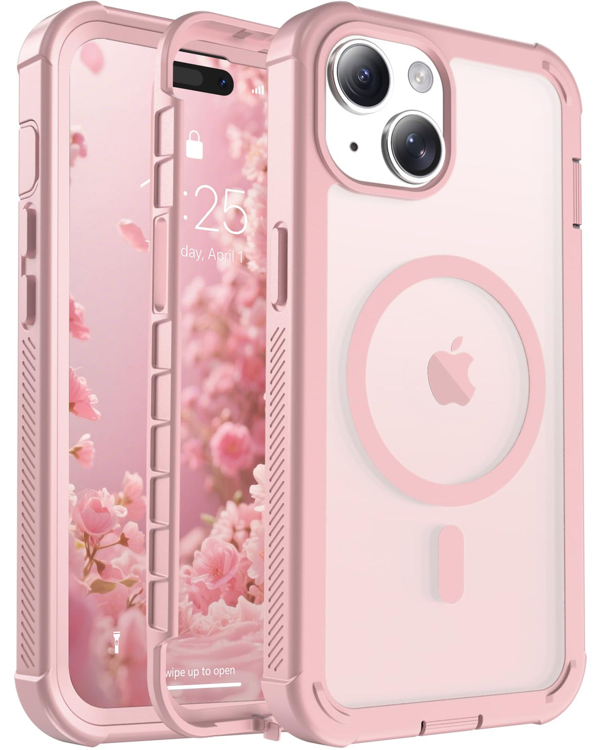 jaroco Magnetic for iPhone 15 Case Heavy Duty Protection Black