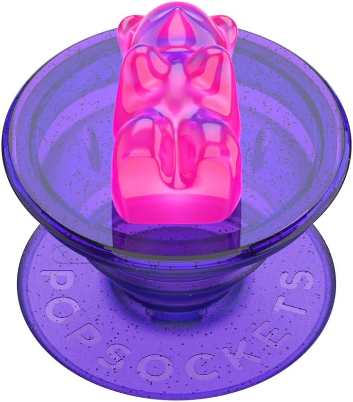 PopSockets Phone Grip for MagSafe, Magnetic Holder- Purple Fields