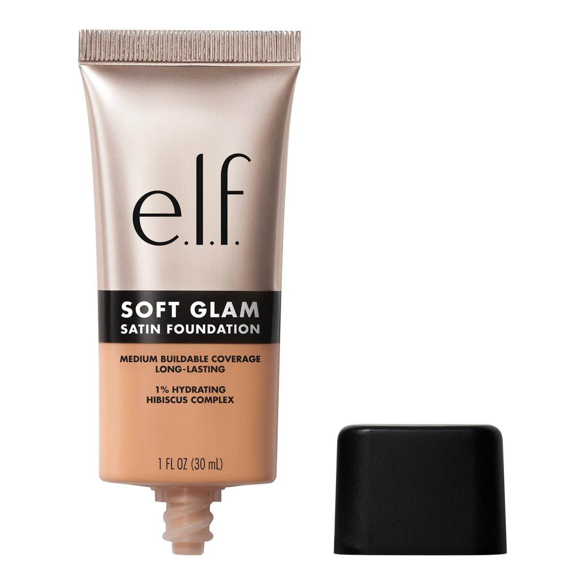 e.l.f. Soft Glam Satin Foundation, Medium Coverage, 43 Tan Cool