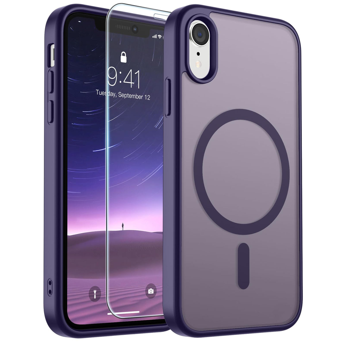 SUPFINE Magnetic for iPhone 13 Case/iPhone 14 Case Black