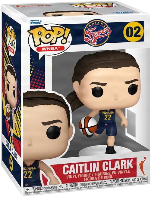 Caitlin Clark #02 Funko POP! Collectible Figurine, Indiana Fever