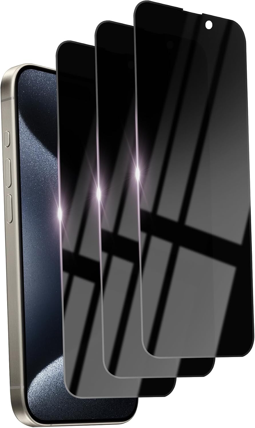 2 Pack Privacy Screen Protector for iPhone 13 Pro Max/14 Plus