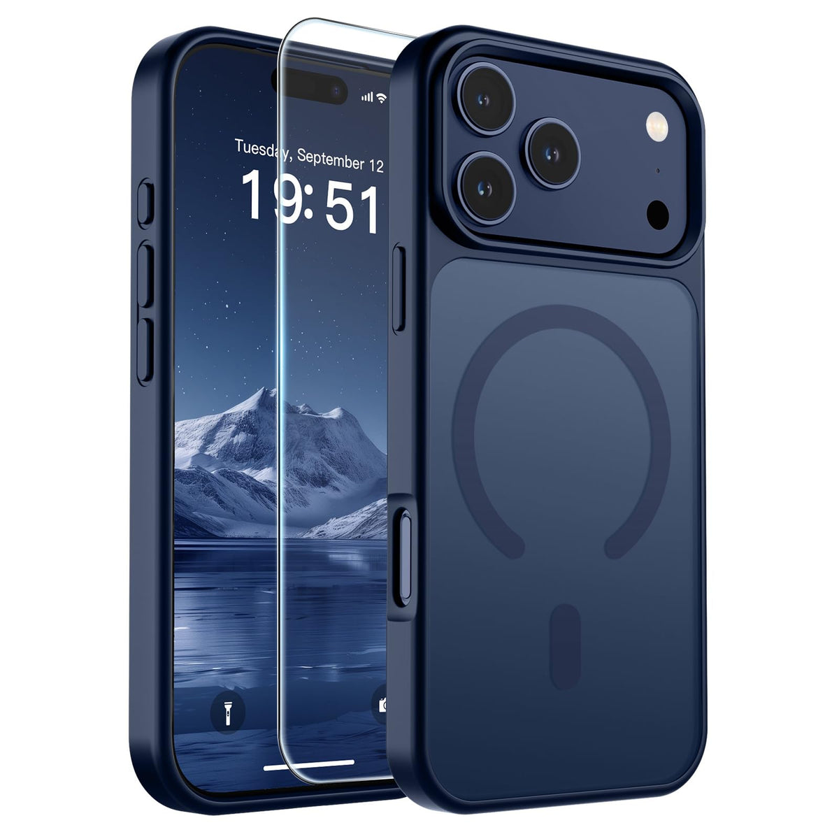 SUPFINE Magnetic for iPhone 13 Case/iPhone 14 Case Black