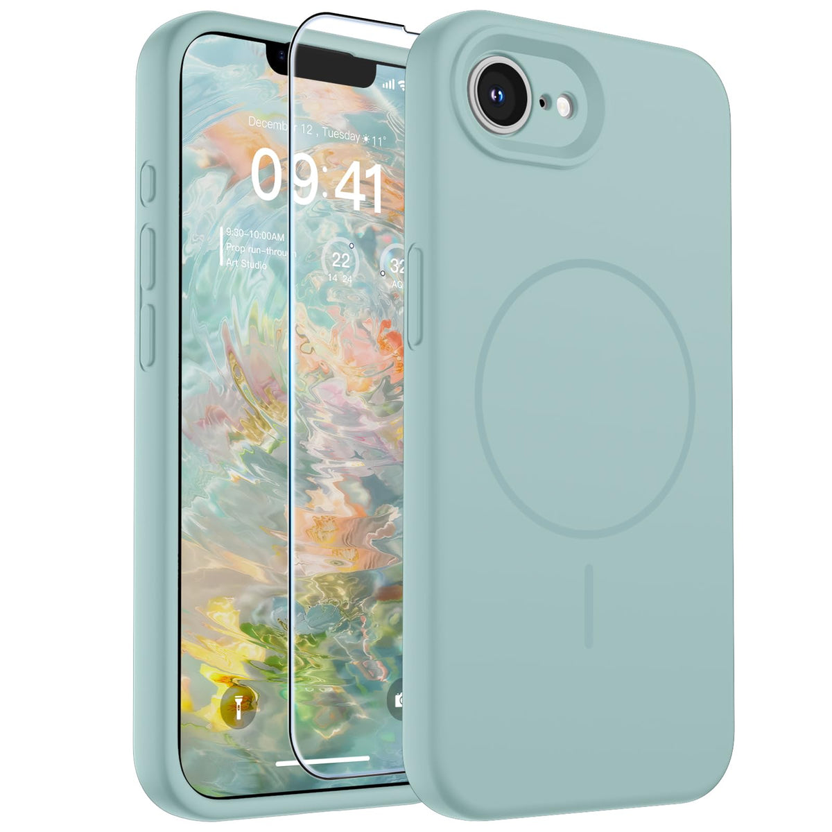 SUPFINE Silicone & Magnetic for iPhone 16 Pro Case