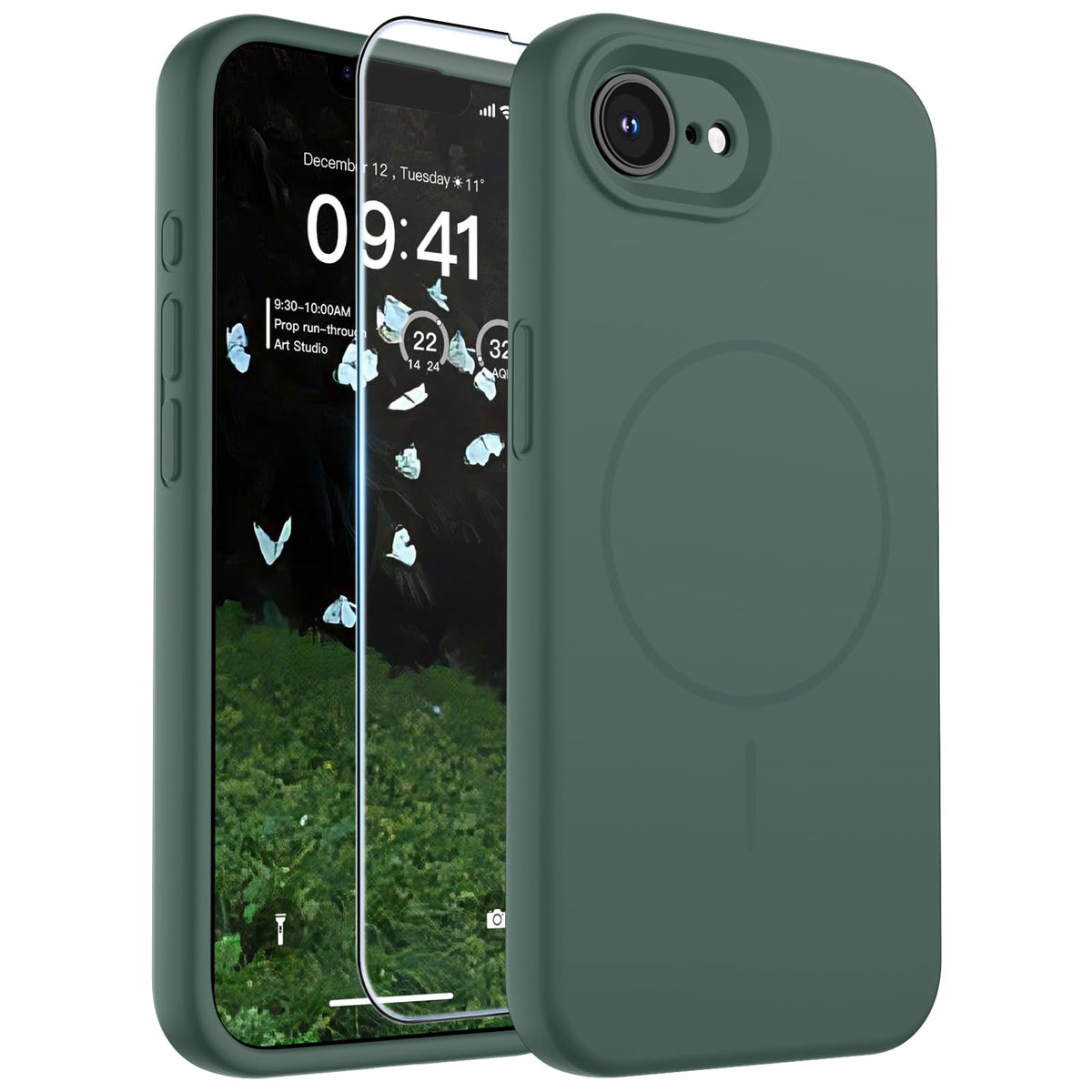 SUPFINE Silicone & Magnetic for iPhone 16 Pro Case