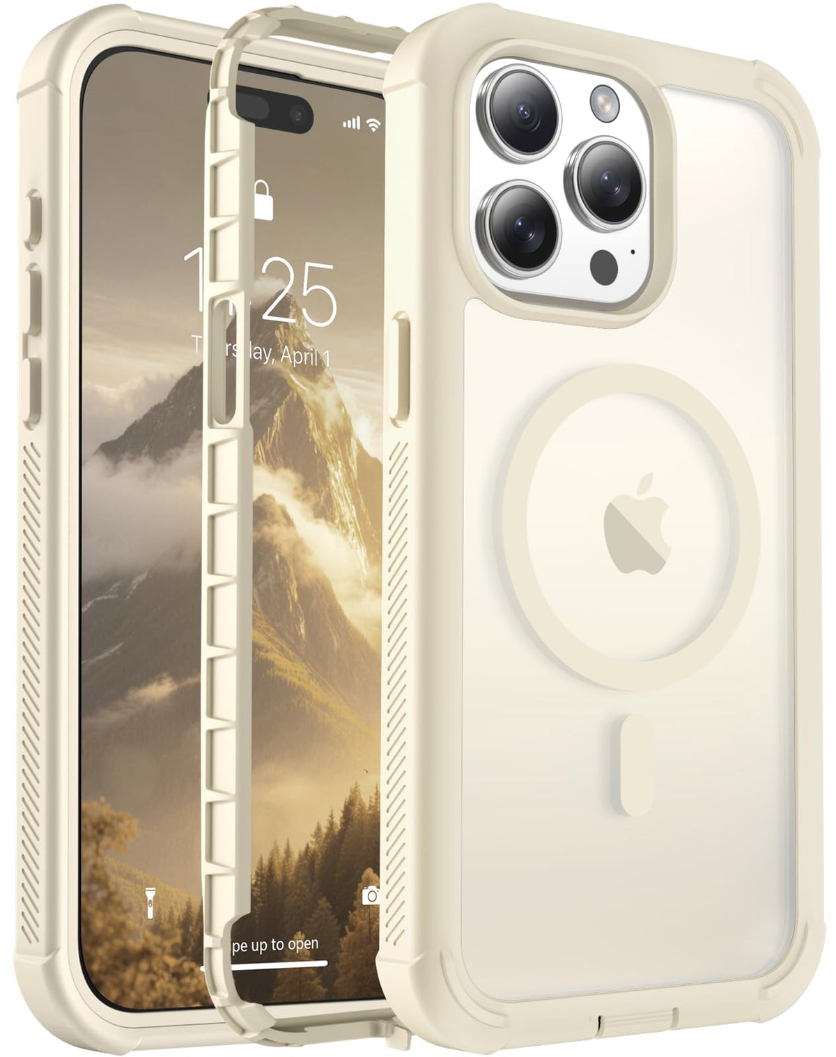 jaroco Magnetic for iPhone 15 Case Heavy Duty Protection Black