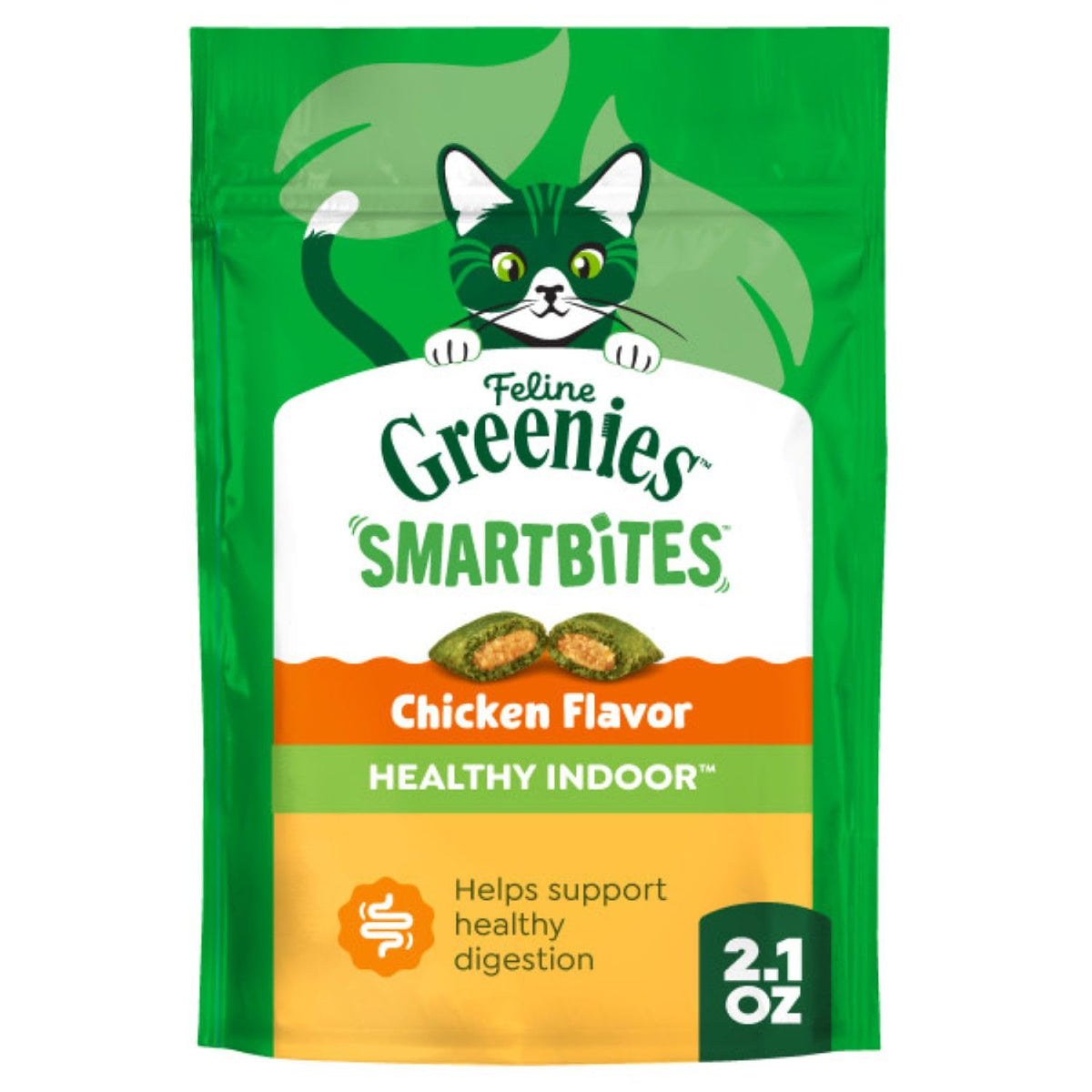 Greenies Feline Smartbites Healthy Indoor Cat Treats, Chicken, 4.6 oz