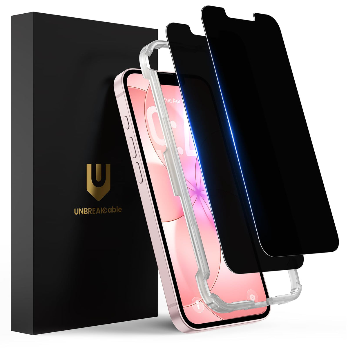 UNBREAKcable Privacy Screen Protector for iPhone 16 Pro, 2-Pack