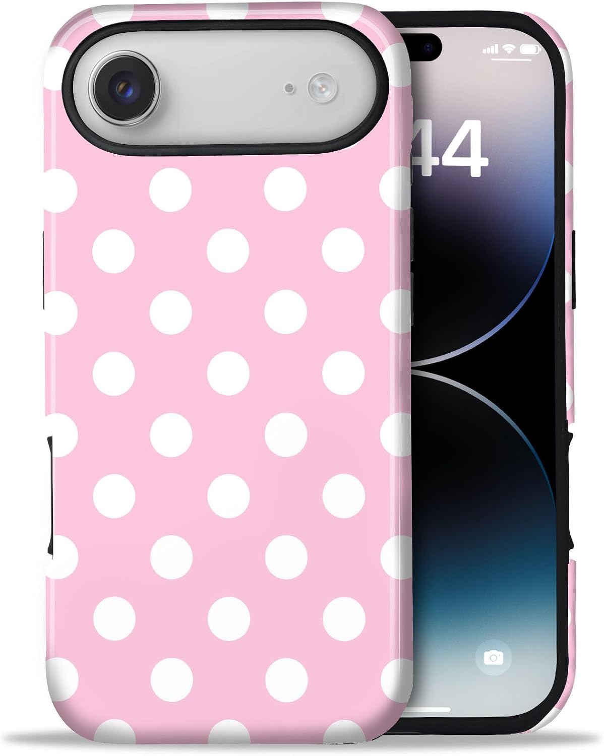 for iPhone 12/12 Pro Cute Polka Dot Phone Case, Yellow