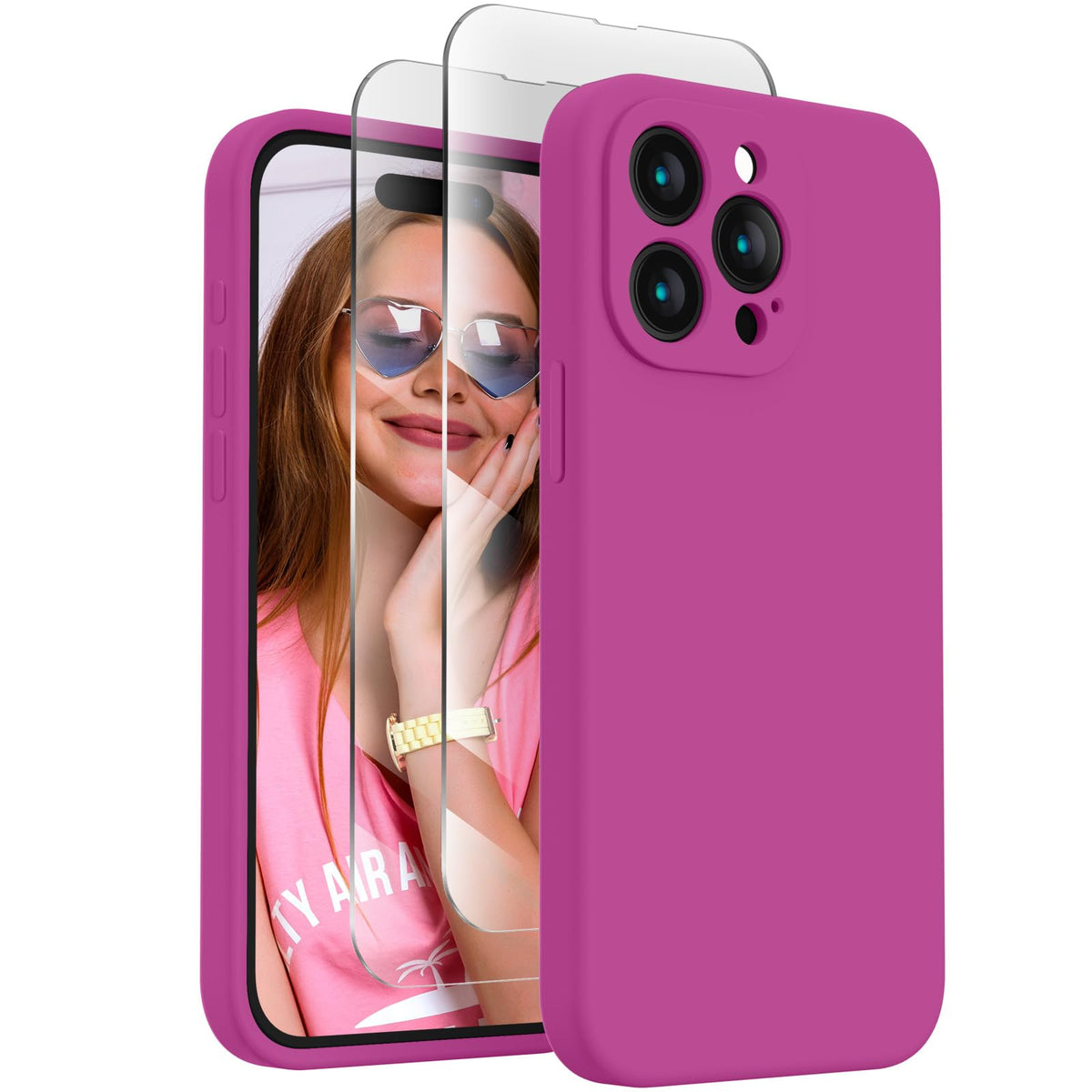 FireNova Designed for iPhone 14 Pro Case, 6.1", Plum (Burgundy)