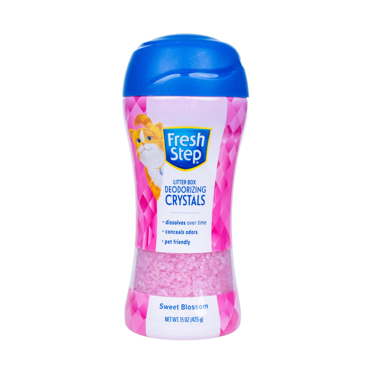 Fresh Step - Cat Litter Deodorizer, Litter Box Crystals, Fresh Scent, 15 oz