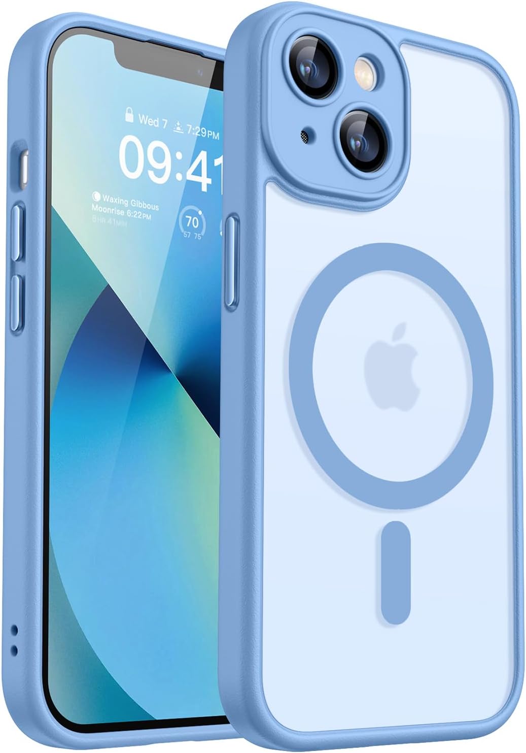 CANSHN Magnetic Shockproof for iPhone 16 Plus Case, Deep Green