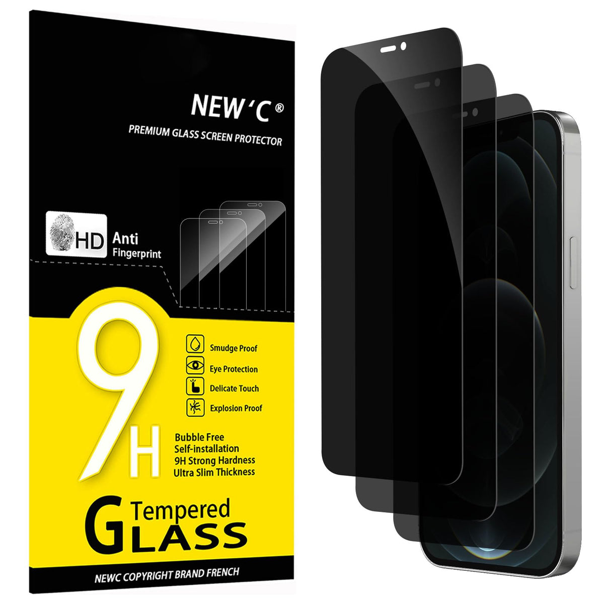 NEW'C for iPhone 17 Pro Max, iPhone 16 Pro Max Screen Protector HD Clear