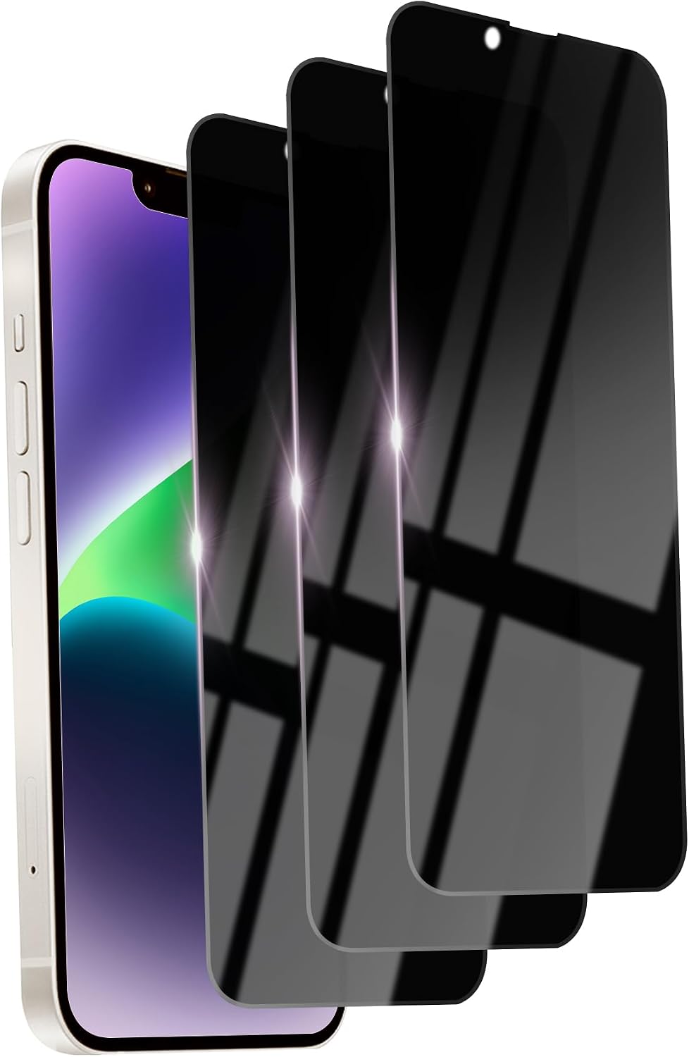 2 Pack Privacy Screen Protector for iPhone 13 Pro Max/14 Plus