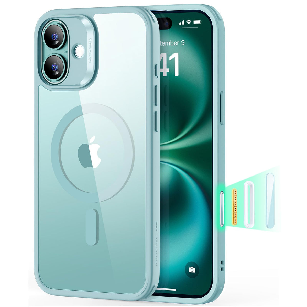 ESR Classic Hybrid for iPhone 18 Pro Max/17 Pro Max Case, Frosted Black
