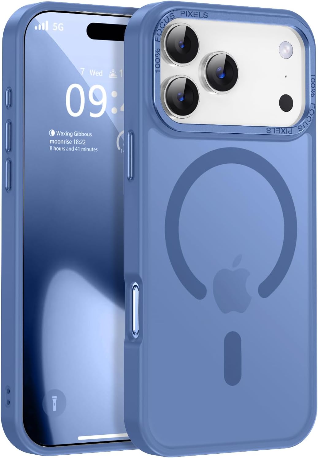 Newfuture Magnetic for iPhone Air Case Matte Shockproof, Light Blue