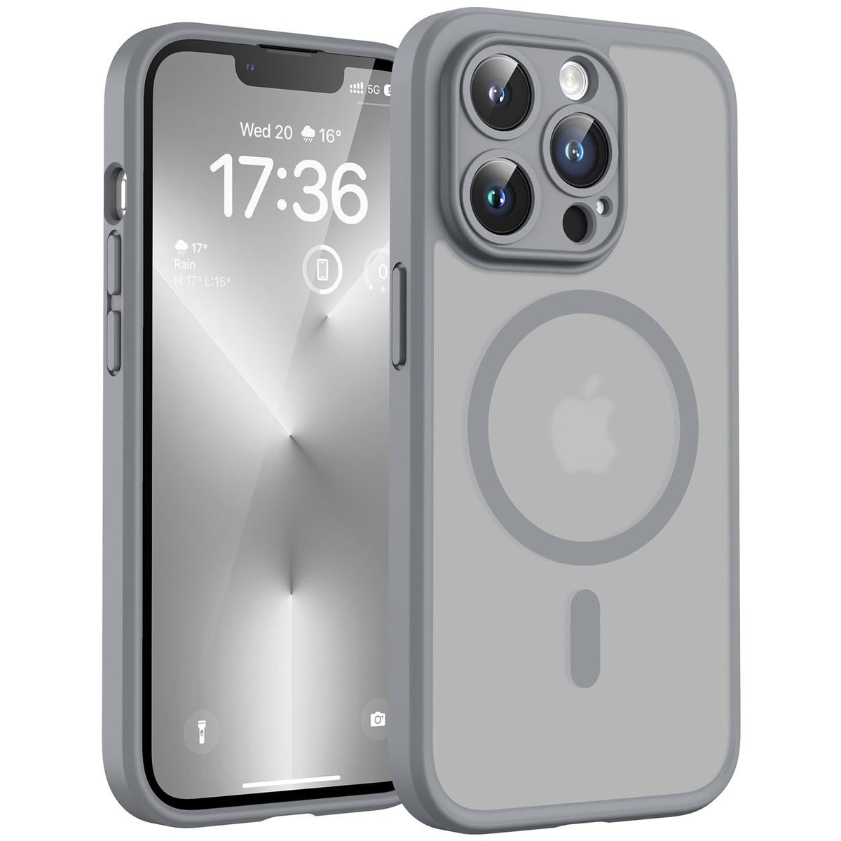 TOCOL for iPhone 13 Pro Max Case, Compatible with MagSafe, Black