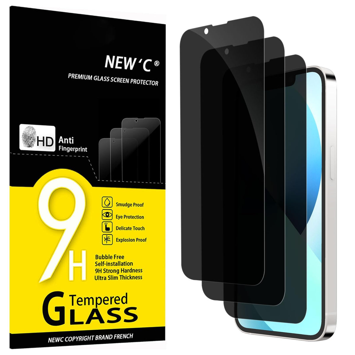 NEW'C for iPhone 17 Pro Max, iPhone 16 Pro Max Screen Protector HD Clear