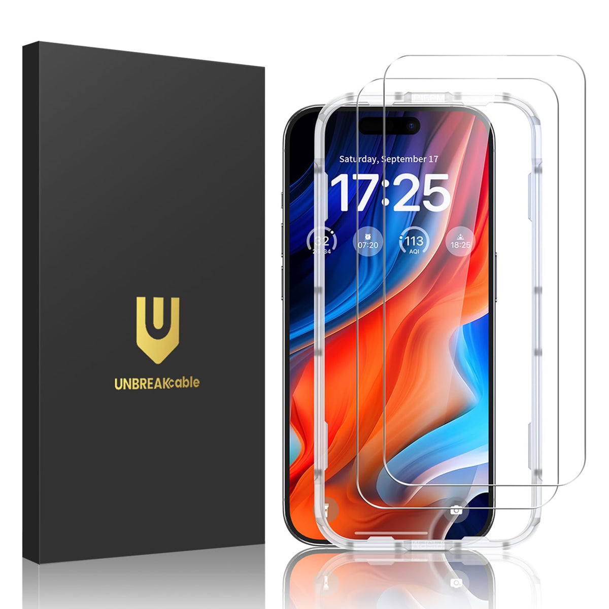 UNBREAKcable 2-Pack Screen Protector for iPhone 14 Plus/13 Pro Max