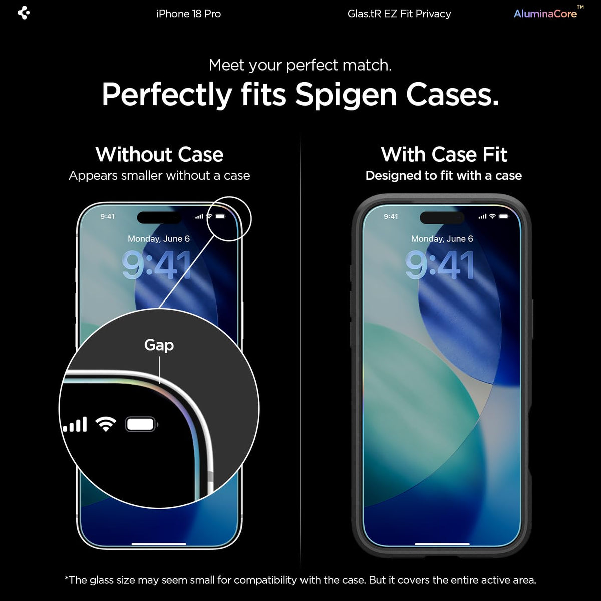 Spigen Privacy Filter Tempered Glass Screen Protector for iPhone 18 Pro Max