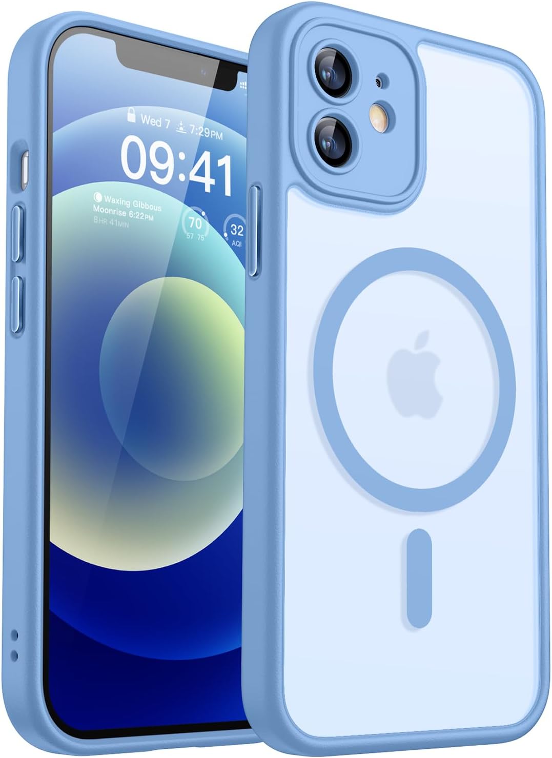 CANSHN Magnetic Shockproof for iPhone 16 Plus Case, Deep Green