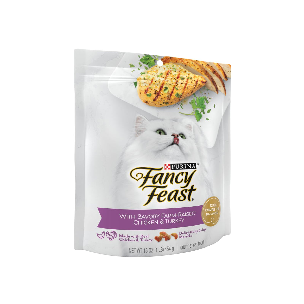 Fancy Feast Purina Farm-Raised Chicken & Turkey Dry Cat Food, 7 lb. Bag