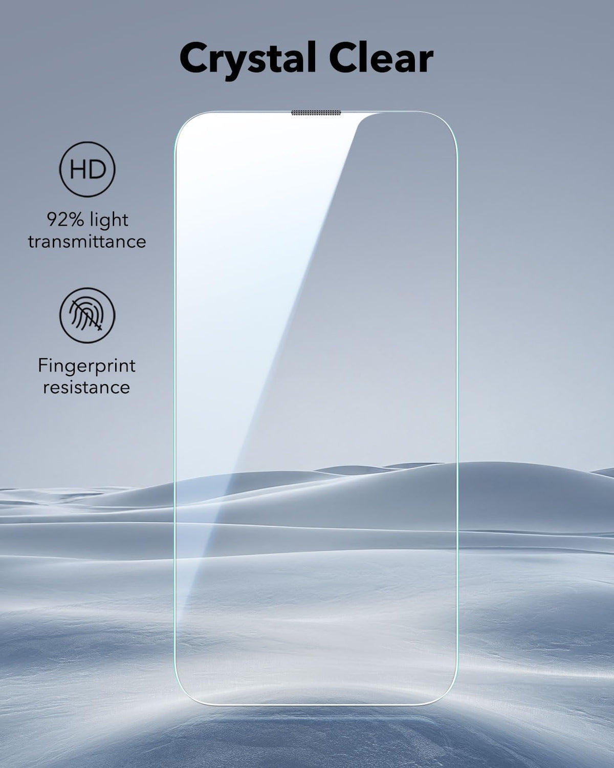 ESR 3 Pack for iPhone 17 Pro Max Screen Protector, Classic Clear