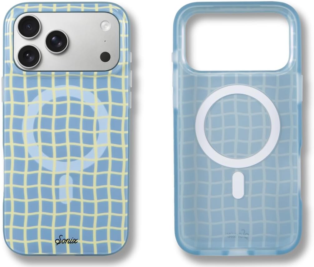 Sonix Case for iPhone 18 Pro, 17 Pro | Abstract Stripe Brown/Blue