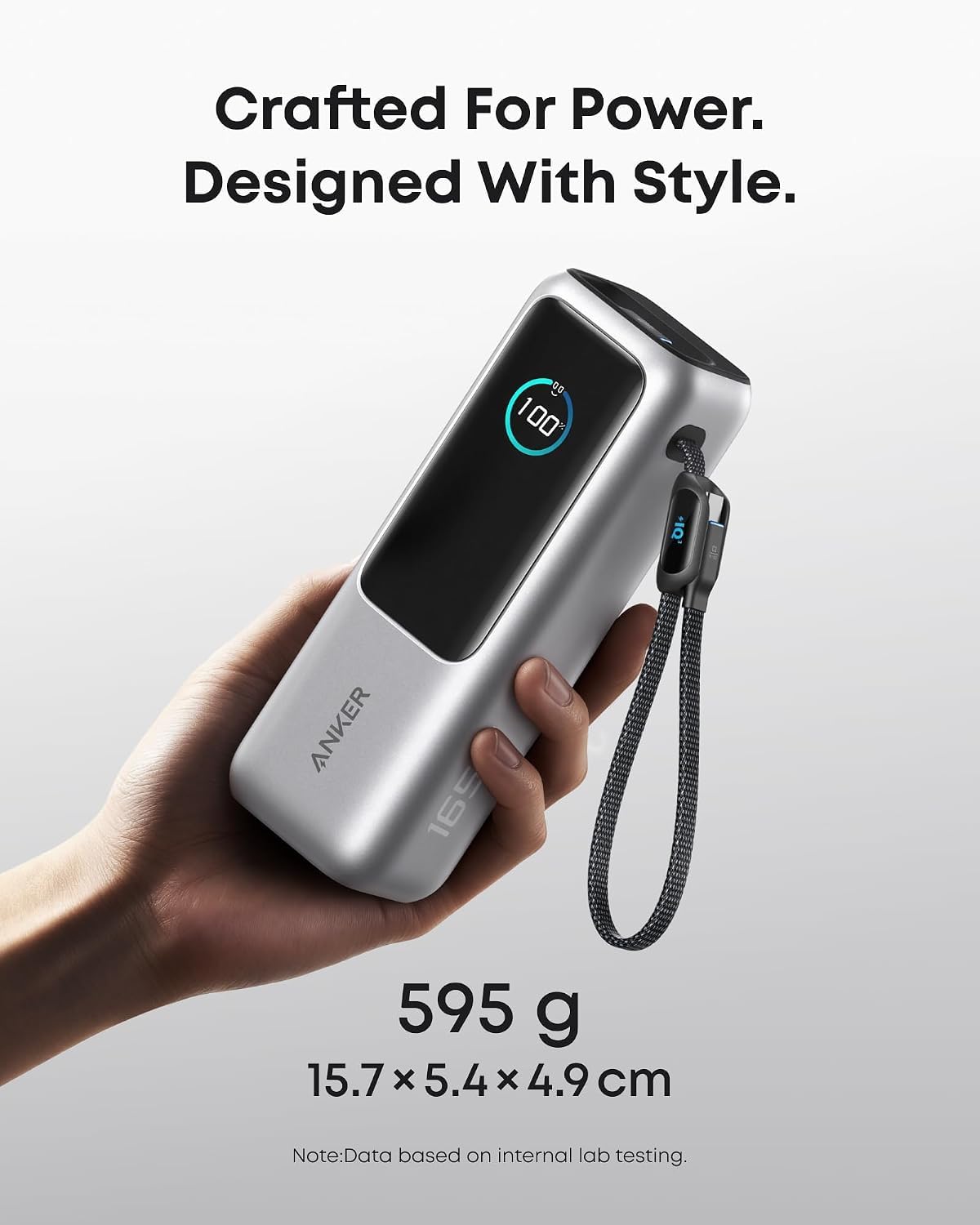 Anker Laptop Power Bank, 25,000mAh Travel Essential with 165W Total Output