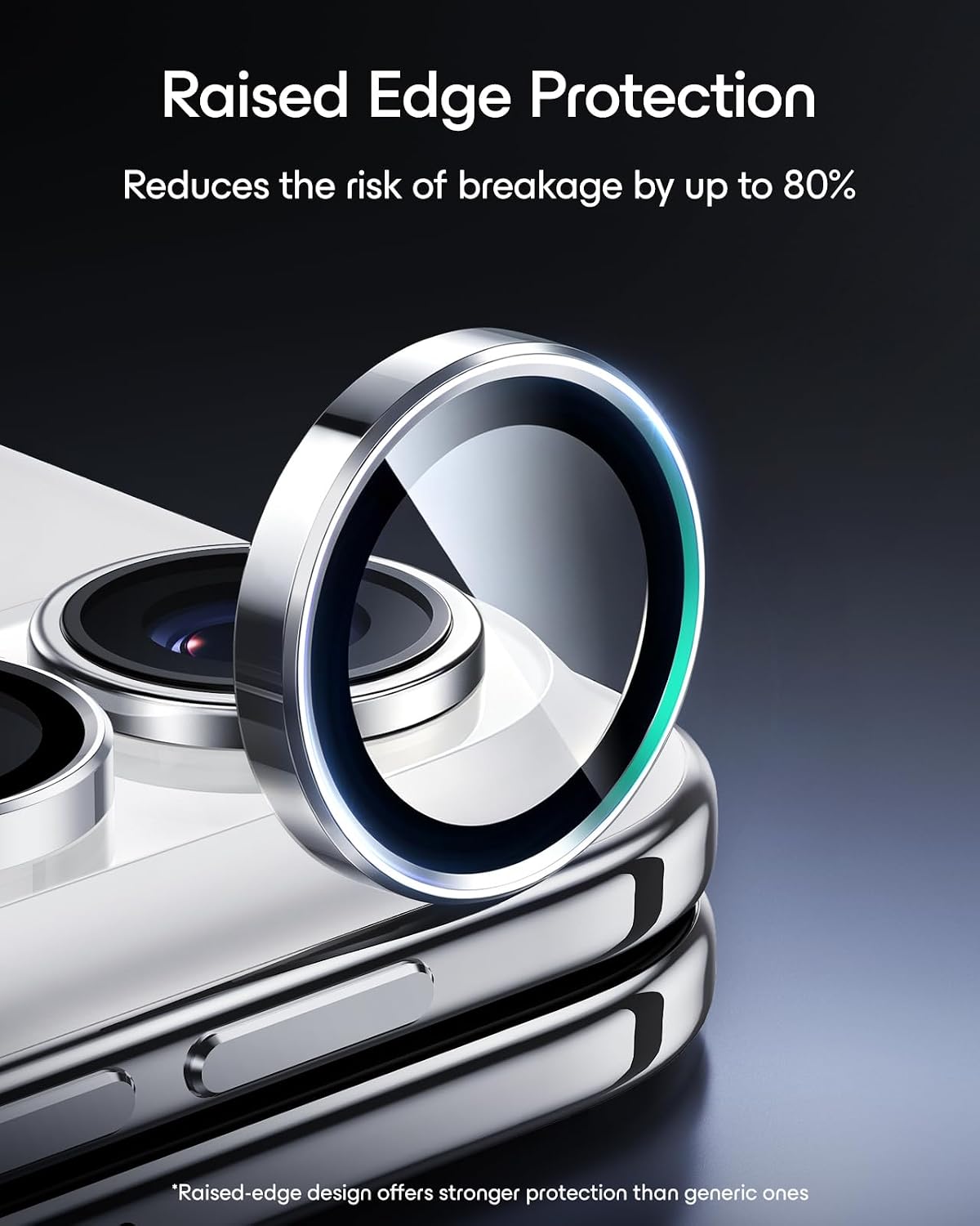 ESR for iPhone Duo Camera Lens Protector, 1 Pack, Blue