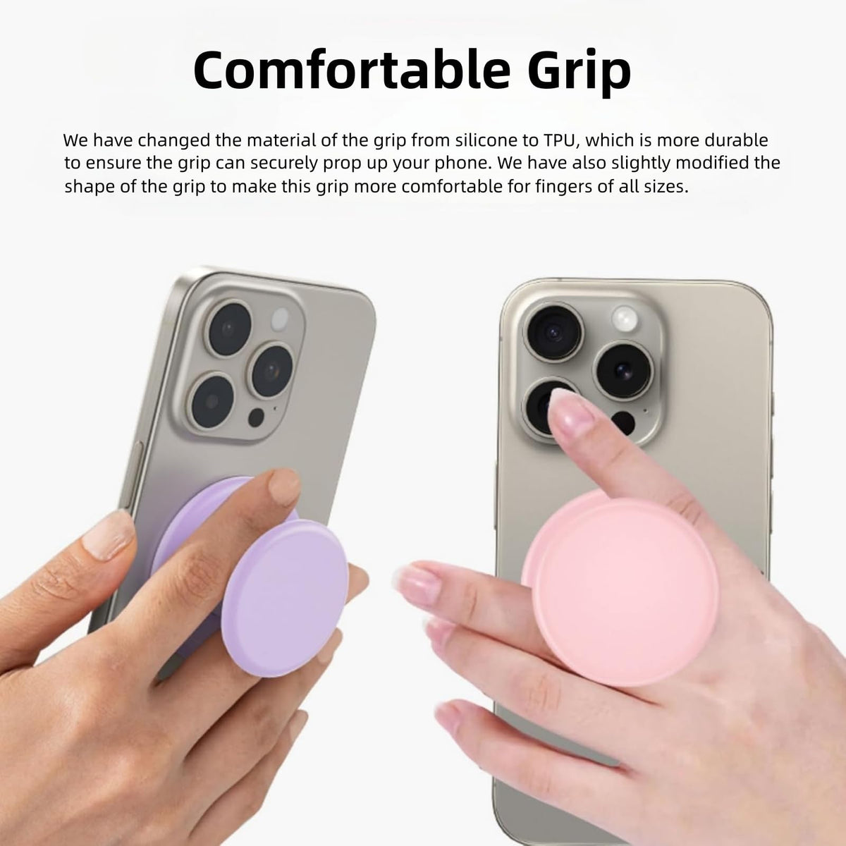 Grippopso Expandable Collapsible Mobile Phone Grip Stand Holder, Sky Blue