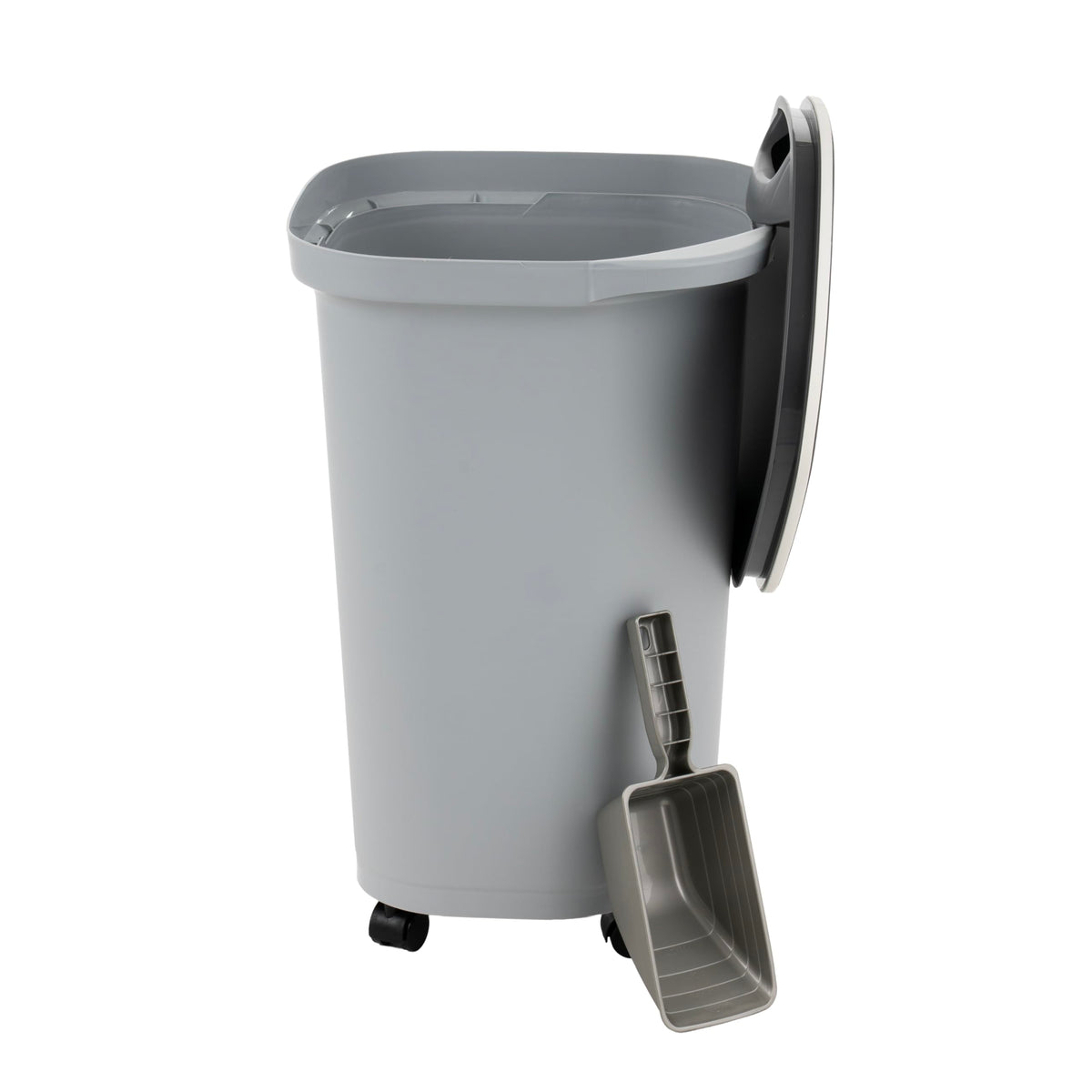 IRIS USA Dog Food Storage Container, Airtight, 30 lb Capacity, Wheels
