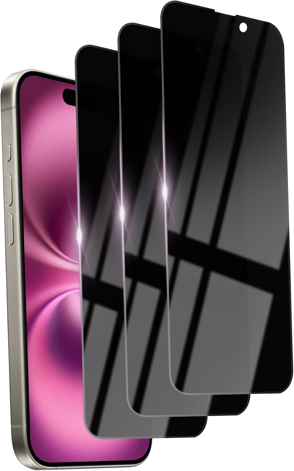 2 Pack Privacy Screen Protector for iPhone 13 Pro Max/14 Plus