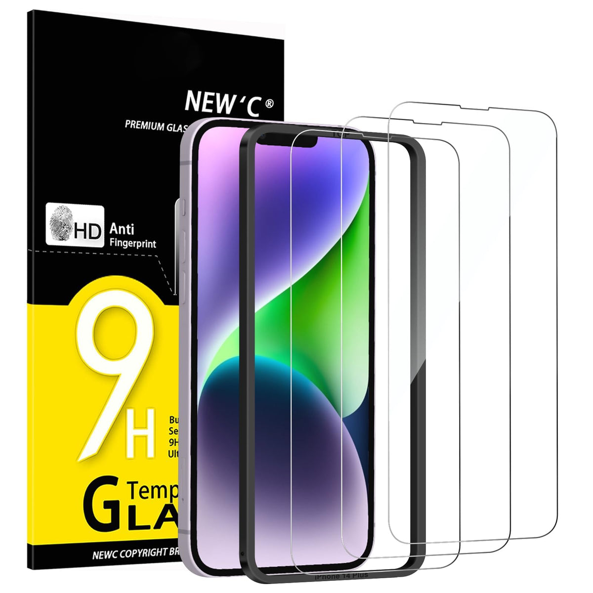 NEW'C for iPhone 17 Pro Max, iPhone 16 Pro Max Screen Protector HD Clear