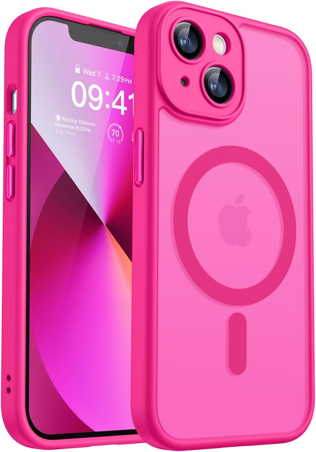 CANSHN Magnetic Shockproof for iPhone 16 Plus Case, Deep Green