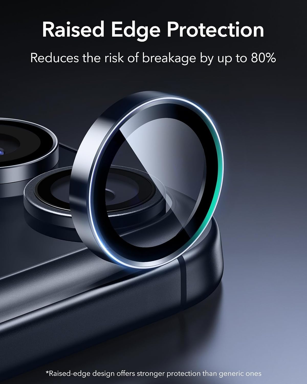 ESR for iPhone Duo Camera Lens Protector, 1 Pack, Blue