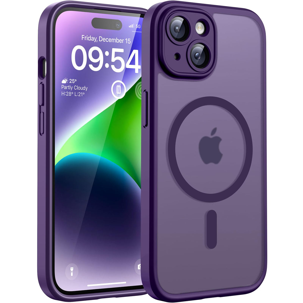 TOCOL for iPhone 13 Pro Max Case, Compatible with MagSafe, Black