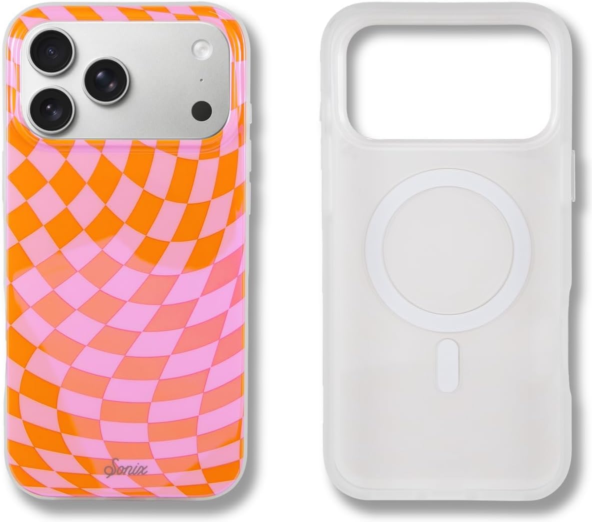 Sonix Case for iPhone 18 Pro, 17 Pro | Abstract Stripe Brown/Blue